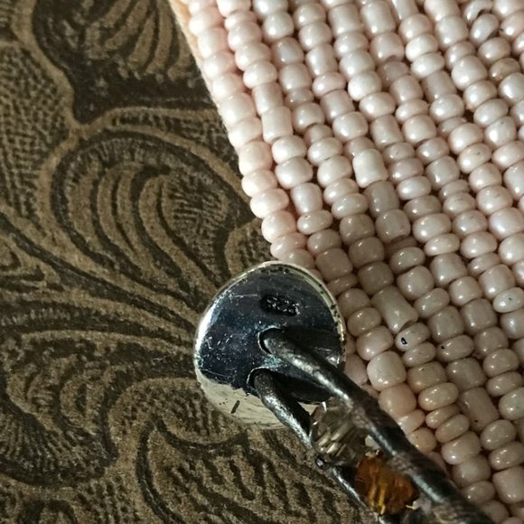 Chan Luu RoseGold Nugget 5 Wrap Taupe Leather Bracelet - Picture 5 of 8